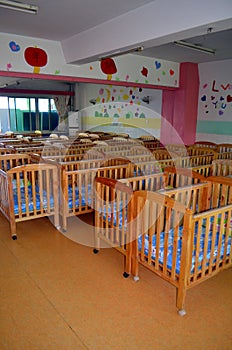 Bed in an orphanage photo