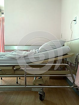 Bed patients in the hospital.