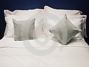 Bed pillows Blanket duvet Hotel Bedroom interior