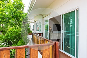 Bed room balcony