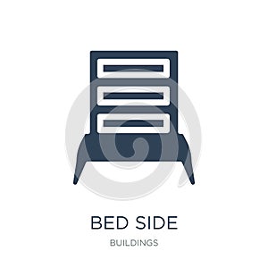 bed side icon in trendy design style. bed side icon isolated on white background. bed side vector icon simple and modern flat