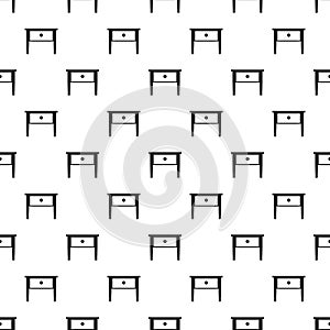 Bed side table pattern seamless vector