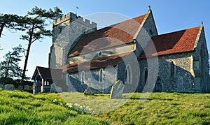 Beddingham Church. St Andrews. Sussex, UK