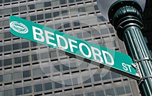 Bedford Street sign Boston