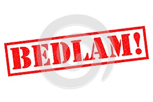 BEDLAM! Rubber Stamp