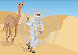 Bedouin with camel