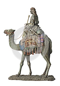 Bedouin on camel photo