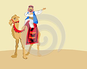 Bedouin and camels