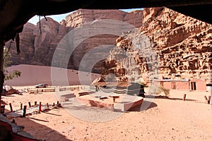 Bedouin camp in the Wadi Rum desert, Jordan