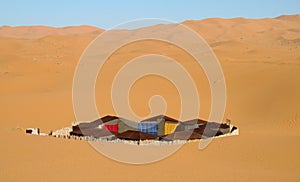 Bedouin desert camp