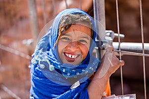 Bedouin girl Petra Jordan