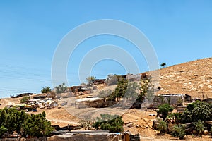 Bedouin  Nomadic Settlement in the Judaean Desert near the Dead Sea