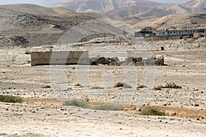 Bedouin settlements in the Judea desert near Jericho, Israel