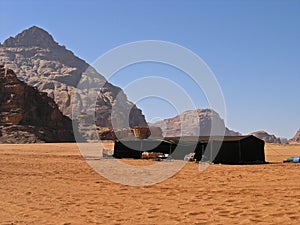 Bedouin tent, Wadi Rum JORDAN