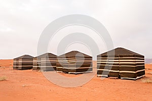 Bedouin tents, Wadi Rum desert, Jordan