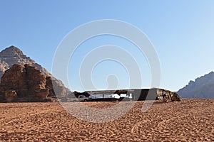Bedouine tent Wadi Rum Jordan