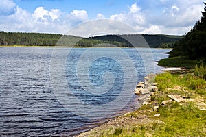 Bedrichov dam, Jizerske mountains, Northern Bohemia, Czech republic