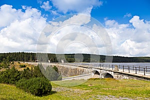 Bedrichov dam, Jizerske mountains, Northern Bohemia, Czech republic