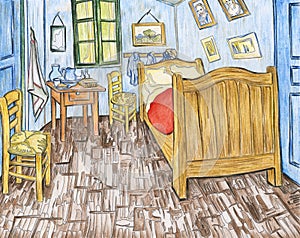 Bedroom in Arles 1888 by Vincent van Gogh photo