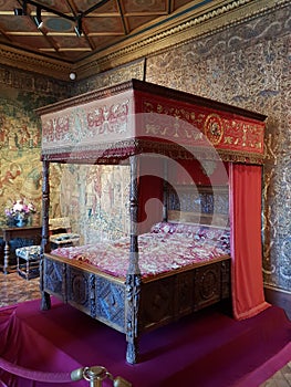 Bedroom at Chenonceau Castle, Indre-et-Loire
