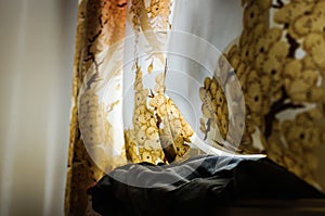 Bedroom Curtain Details In Home Environment