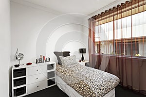 Bedroom design in a luxury modern house