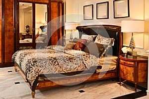 Bedroom furniture in luxury house