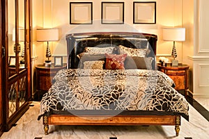 Bedroom furniture in luxury house