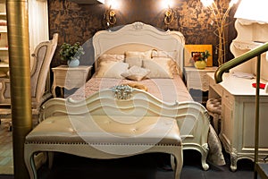 Bedroom in a furniture store