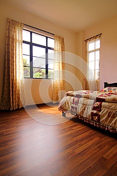 Bedroom with Hardwood Flooring