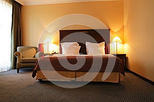 Bedroom in hotel