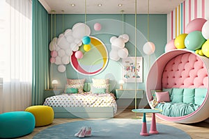 Bedroom interior for kids