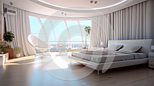 Bedroom interior for modern home and hotel bedroom