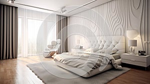 Bedroom interior for modern home and hotel bedroom