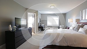 Bedroom interior in a old house