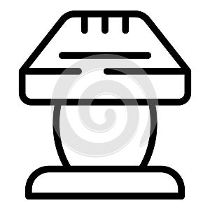 Bedroom lamp icon outline vector. Interior nightlight