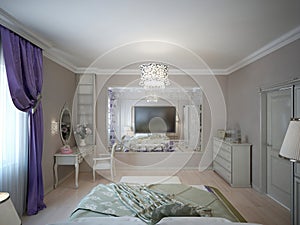 Bedroom neoclassic style photo