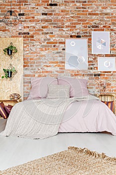 Bedroom with pink additions