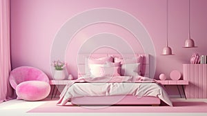 Bedroom Pink, Barbie Style interior design for inspiration and ideas. text