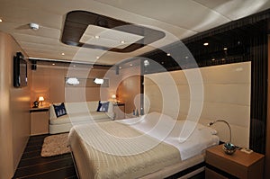 Bedroom of sailboat