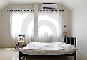 Bedroom in soft light colors