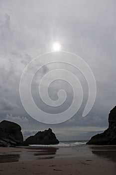 Bedruthan steps beach