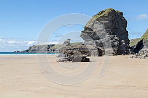 Bedruthan Steps stunning beach and stacks