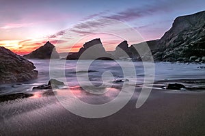 Bedruthan Steps Sunset