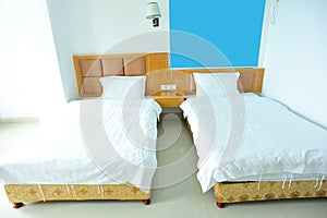 Beds in double room