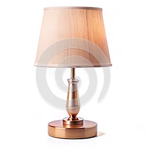 Bedside lamp in studio isolated on white