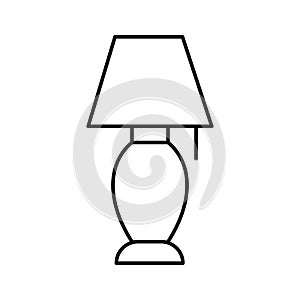 Bedside lamp Vector icon which can easily modify or edit