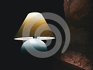 Bedside night illuminated lampshade light lamp