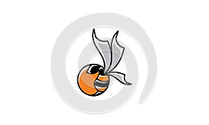 Bee business logo icon vector