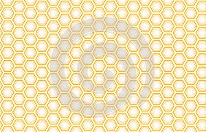 Bee honey comb background seamless. Vector pattern of bee honeycomb cells. Illustration seamless texture. Geometric print